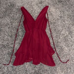 Beautiful maroon Windsor dress